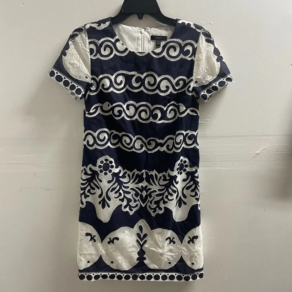 J. Crew Petite Short-sleeve Shift Dress size 2